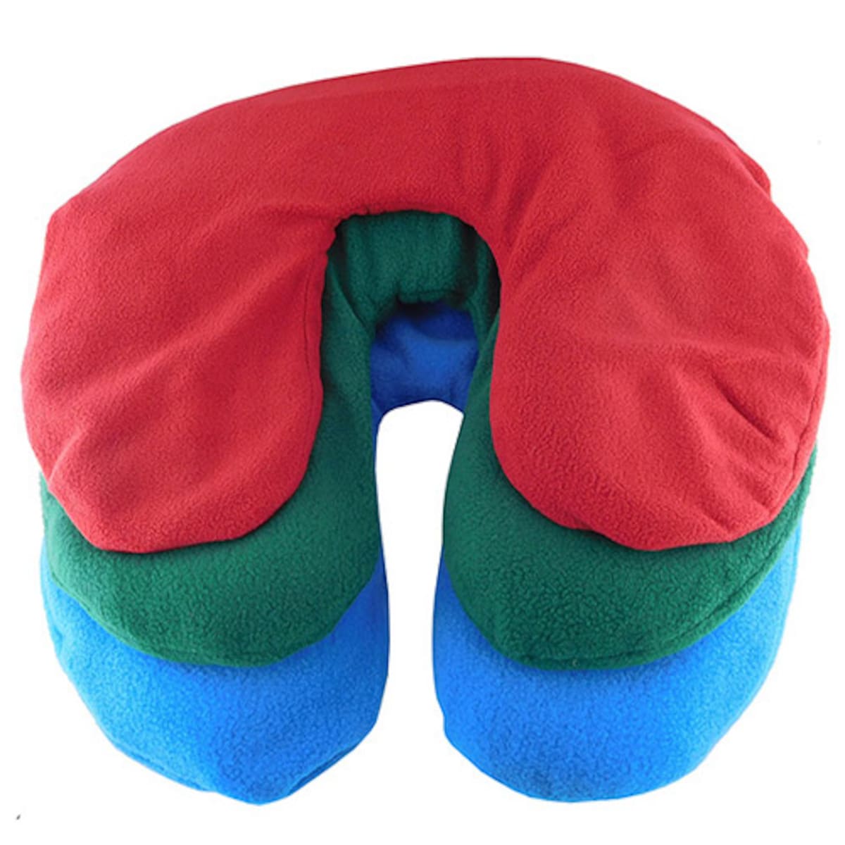 Silicone Bead Heat Pack Neck Cushion Polar Fleece Cover 1 Pack (Colours Selected At Random)