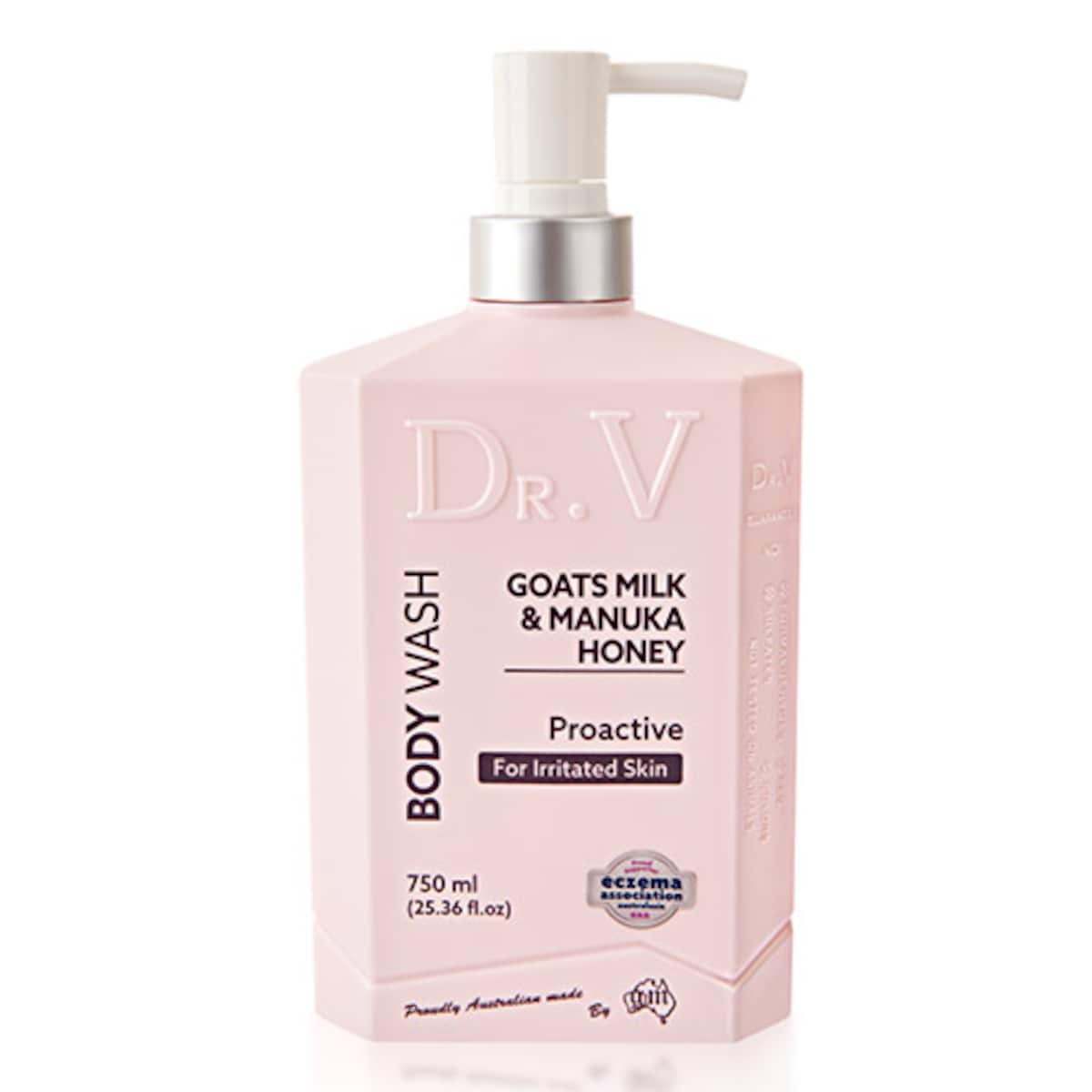 Dr V Goats Milk & Manuka Honey Proactive Body Wash 750Ml