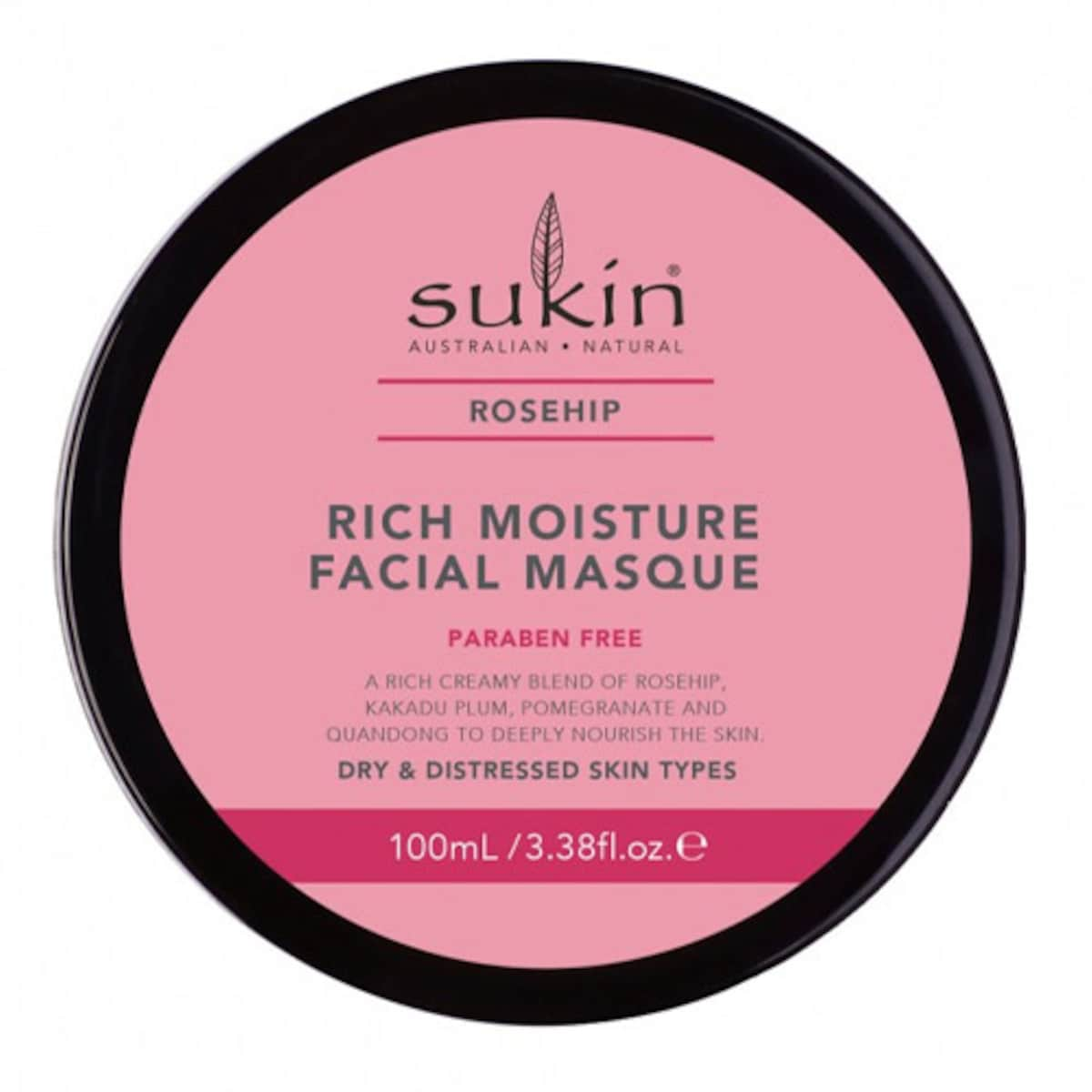 Sukin Rosehip Rich Moisture Facial Masque 100Ml