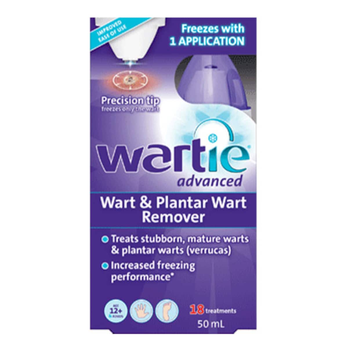 Wartie Advanced Wart & Plantar Wart Remover 50Ml