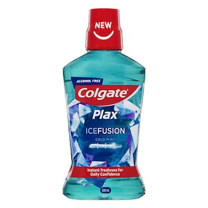 Colgate Plax Ice Fusion Alcohol Free Mouthwash Cold Mint 500Ml