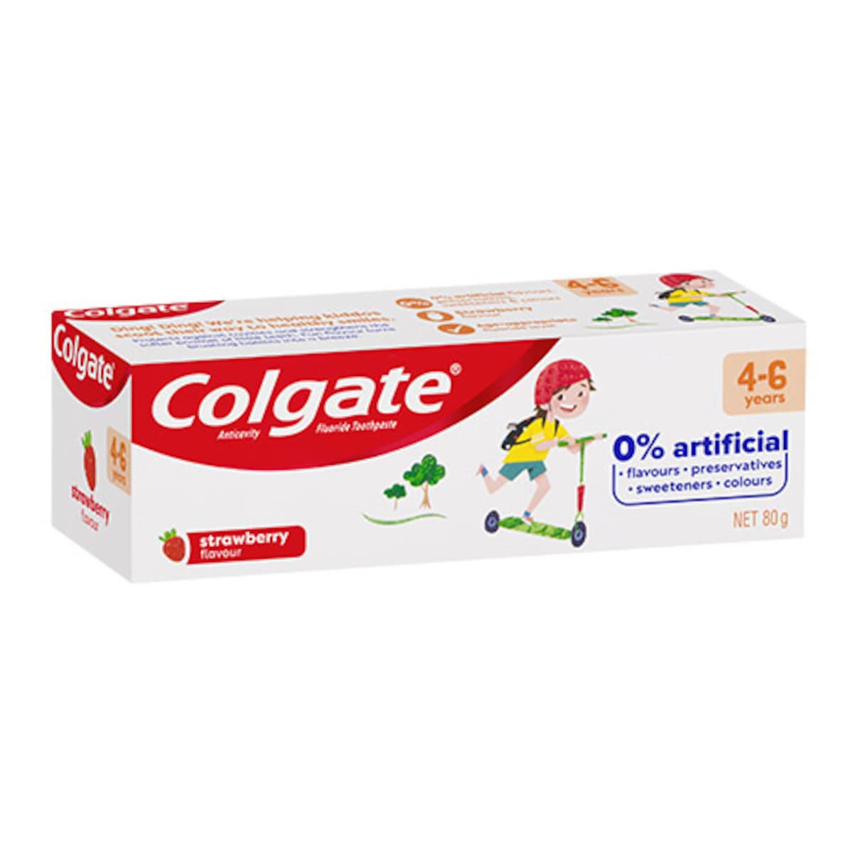 Colgate Kids 4 - 6 Years Fluoride Toothpaste Strawberry 80G