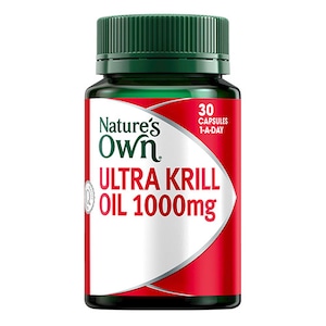 Natures Own Ultra Krill Oil 1000Mg Lemon Flavour 30 Capsules