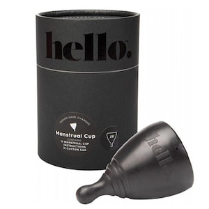 The Hello Cup Menstrual Cup Black Extra Small 1 Pack