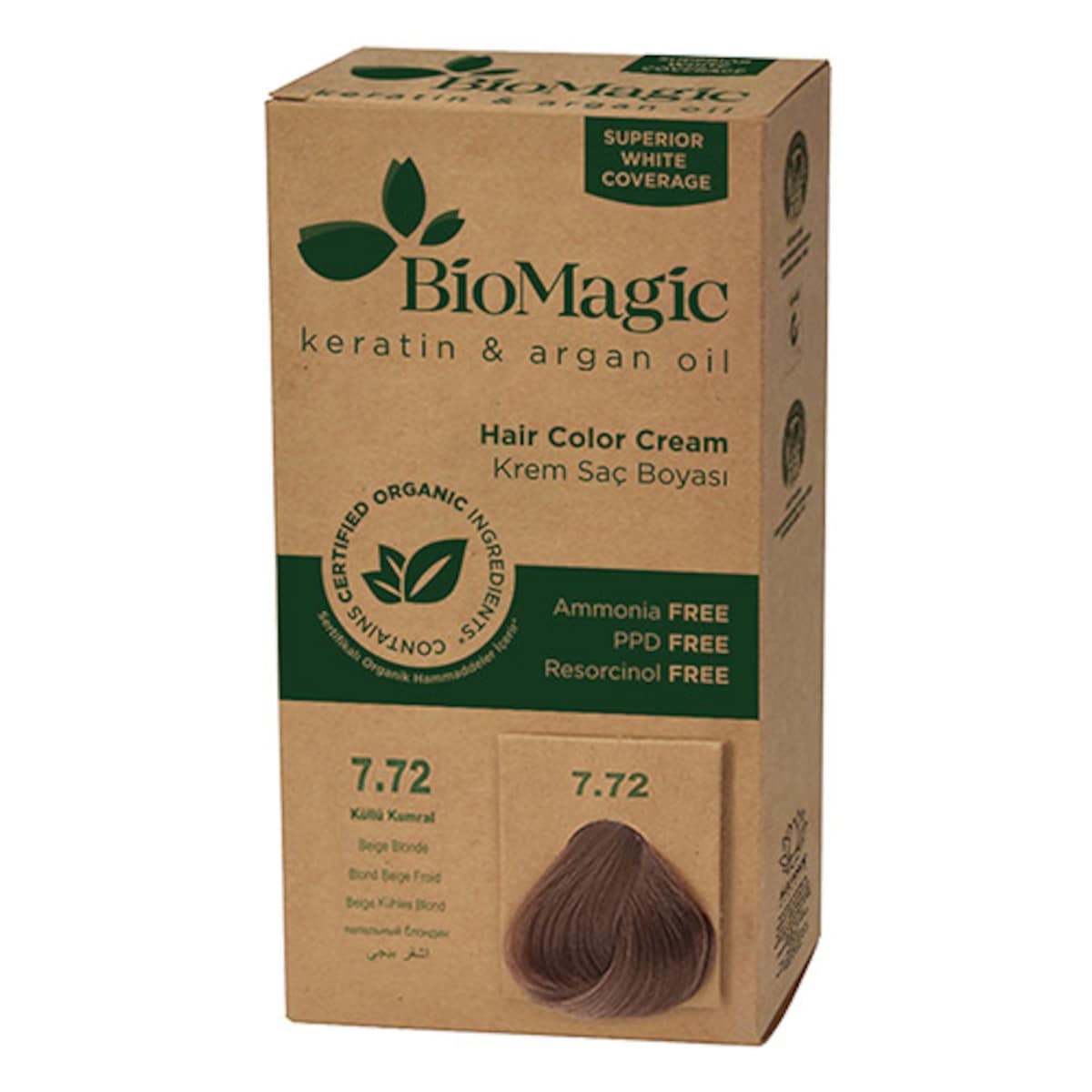 Bio Magic Hair Colour Cream Beige Blonde 7.72