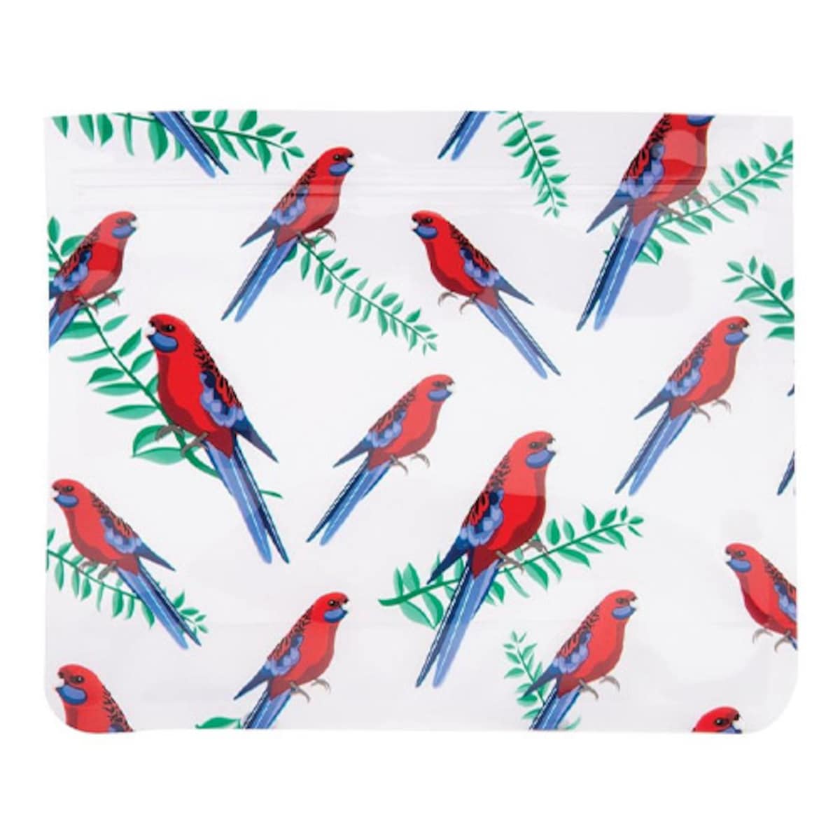 Bpa Free Reusable Zip Bags Native Birds 8 Pack