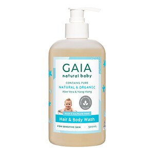 Gaia Natural Baby Hair & Body Wash 500Ml