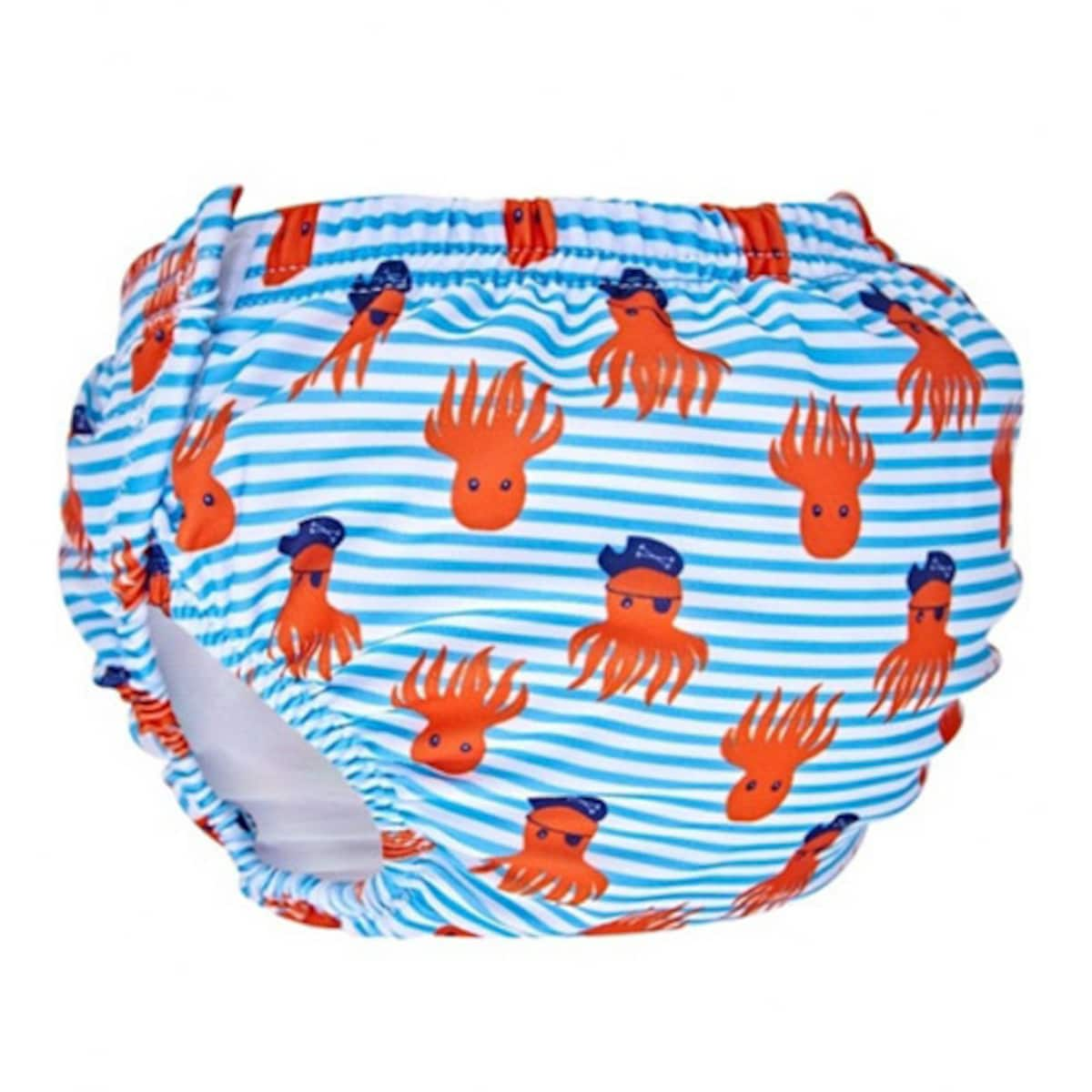 Zoggs Oct Pirate Adjustable Swim Nappy Blue 3-24 Months (Assorted Designs Chosen At Random)