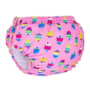 Zoggs Ice Creams Adjustable Swim Nappy Pink 3-24 Months (Assorted designs chosen at random)