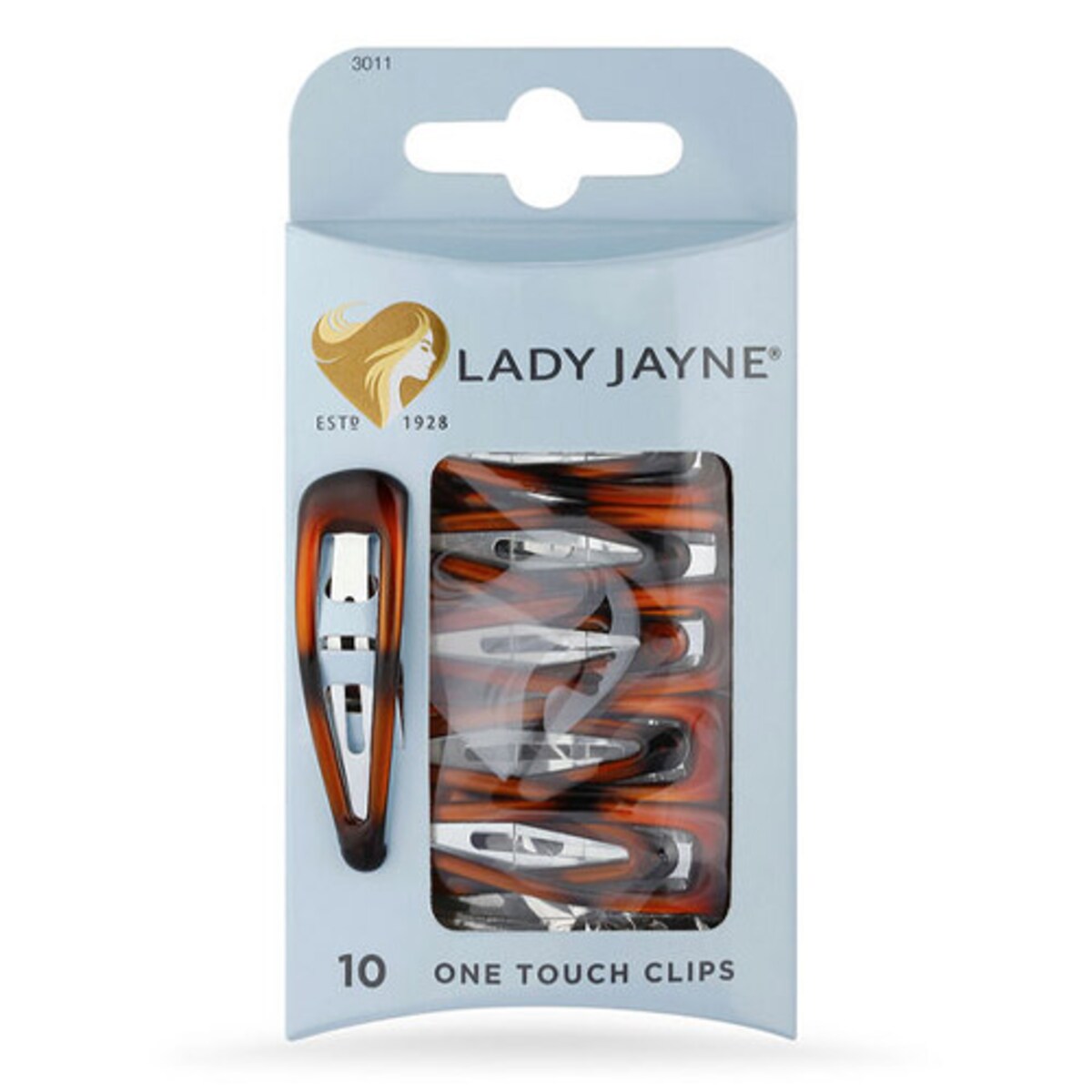 Lady Jayne One Touch Clips Shell 10 Pack