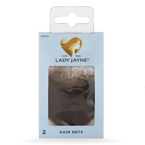 Lady Jayne Hair Net Light Brown 2 Pack