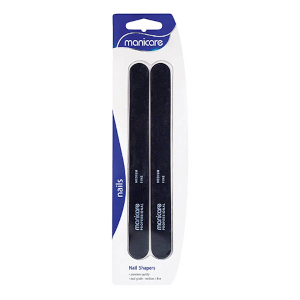 Manicare Nail Shapers Medium/Fine 175Mm 2 Pack