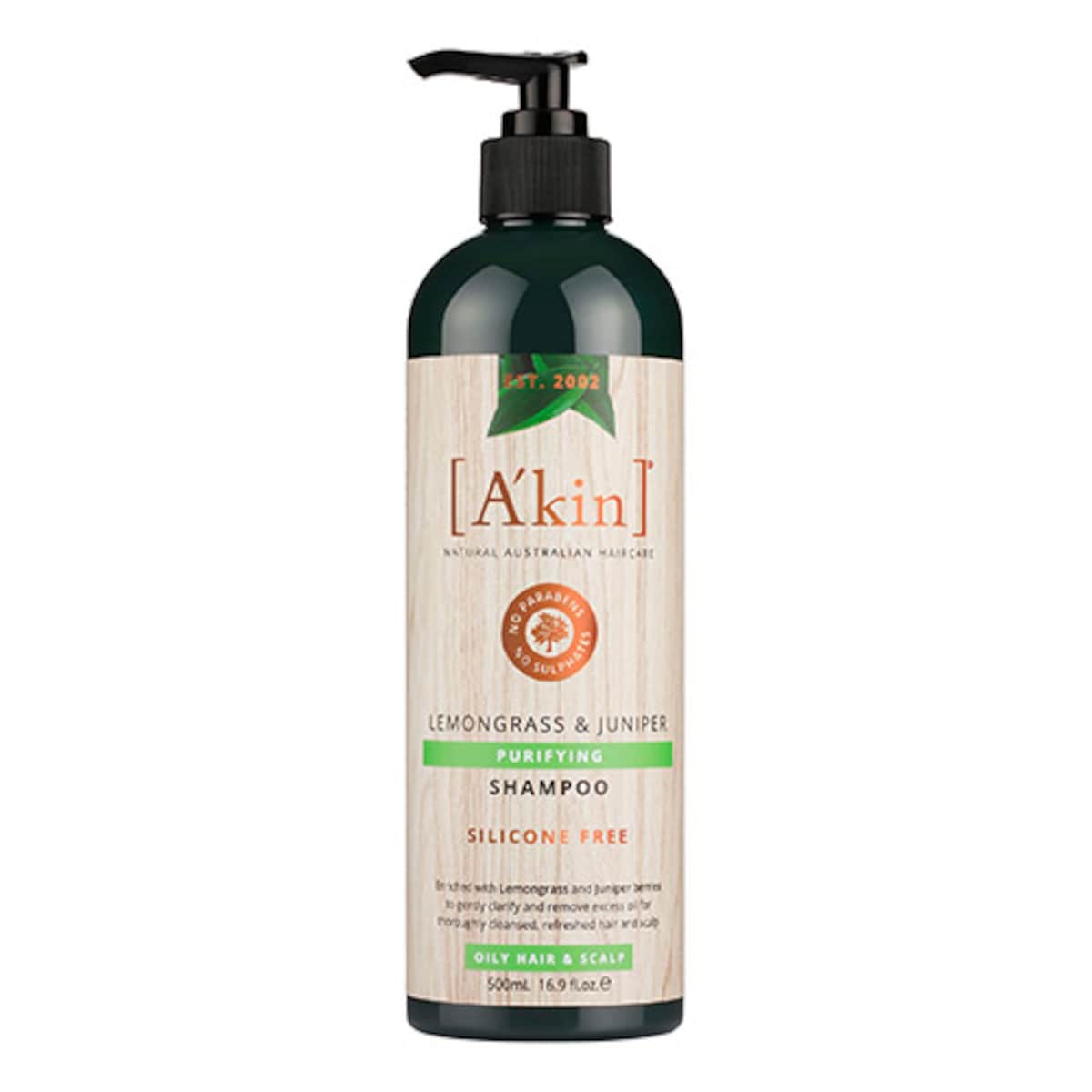 Akin Lemongrass & Juniper Purifying Shampoo 500Ml