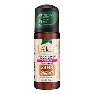 Akin Rose & Australian Sandalwood Deodorant Roll-On 65Ml