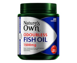 Natures Own Odourless Fish Oil 1500Mg 400 Capsules