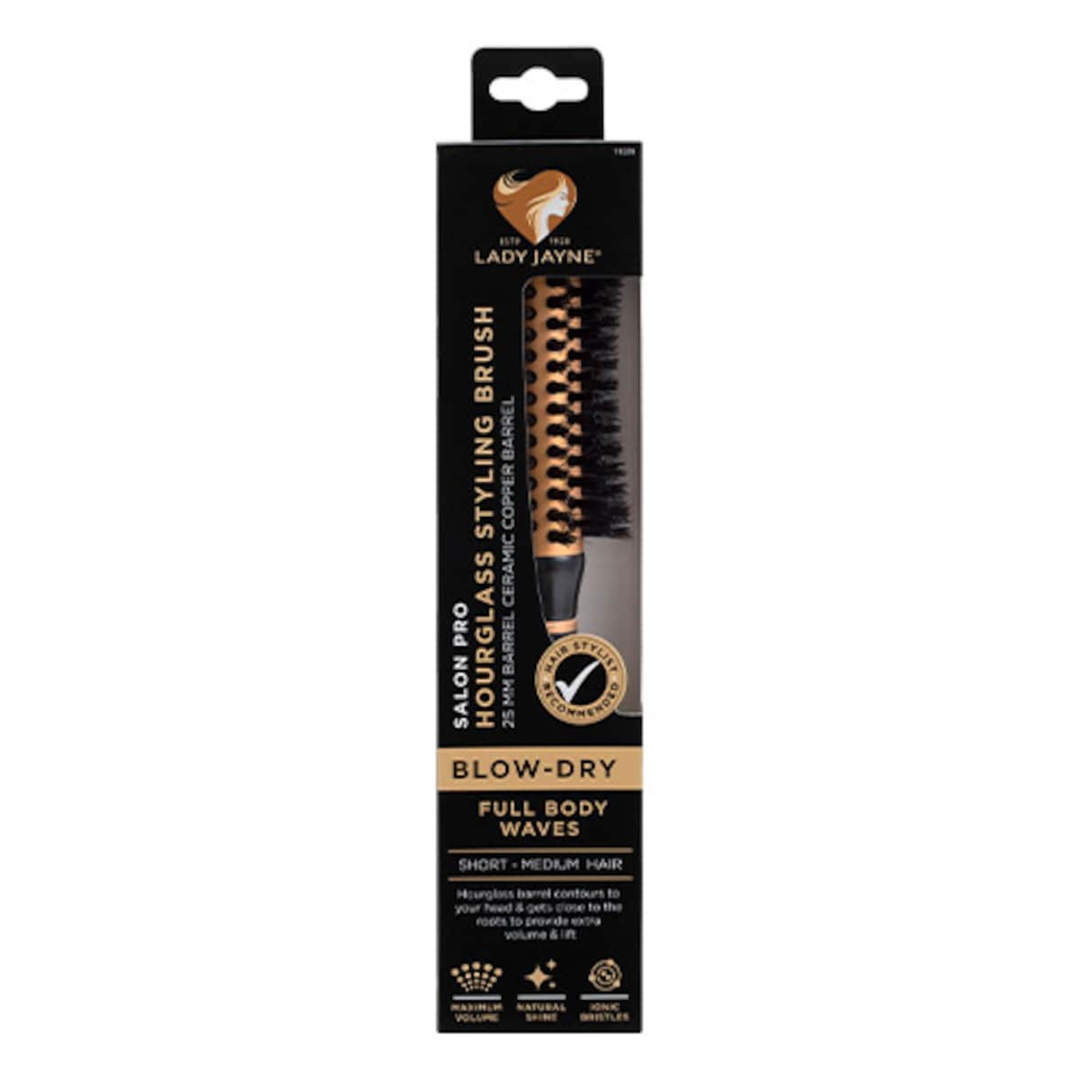 Lady Jayne Salon Professional Hourglass Styling Brush