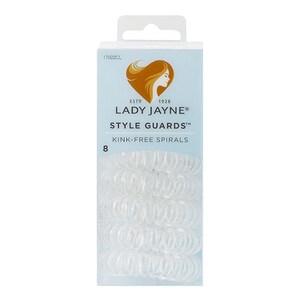 Lady Jayne Style Guards Kink Free Spirals Clear 8 Pack