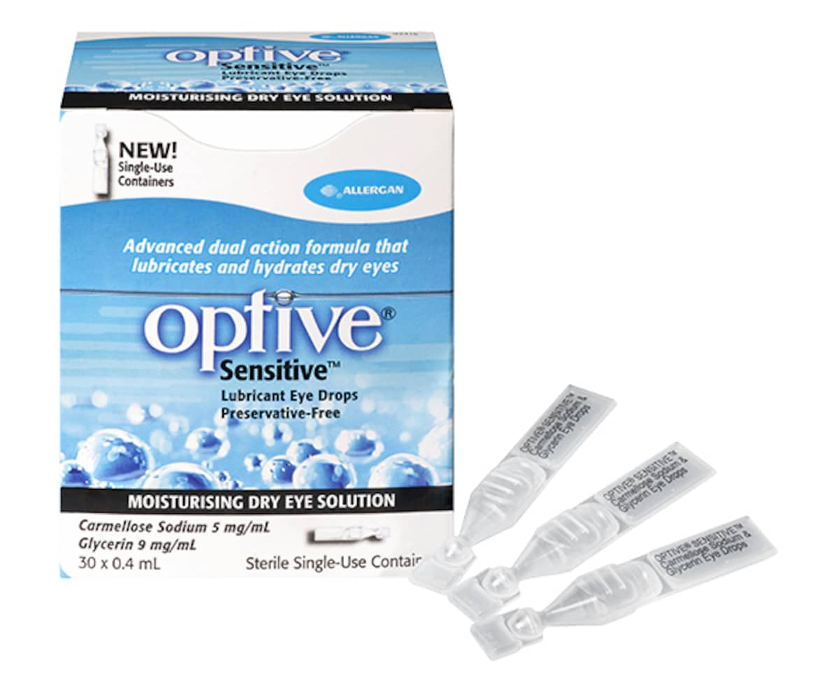 Optive Sensitive Eye Drops Preservative Free 0.4Ml X 30 Vials