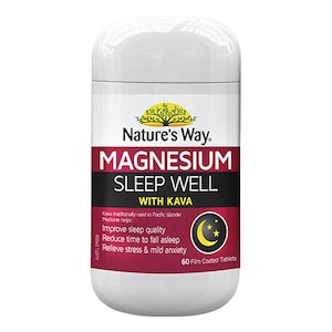 Natures Way Magnesium Sleep Well With Kava 60 Tablets