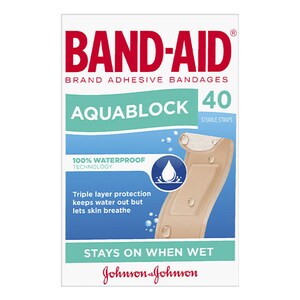 Band-Aid Aquablock Waterproof 40 Sterile Strips