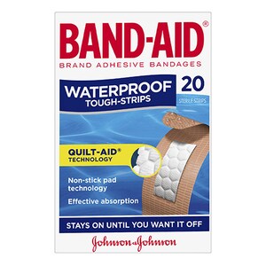 Band-Aid Waterproof Tough Strips 20 Pack