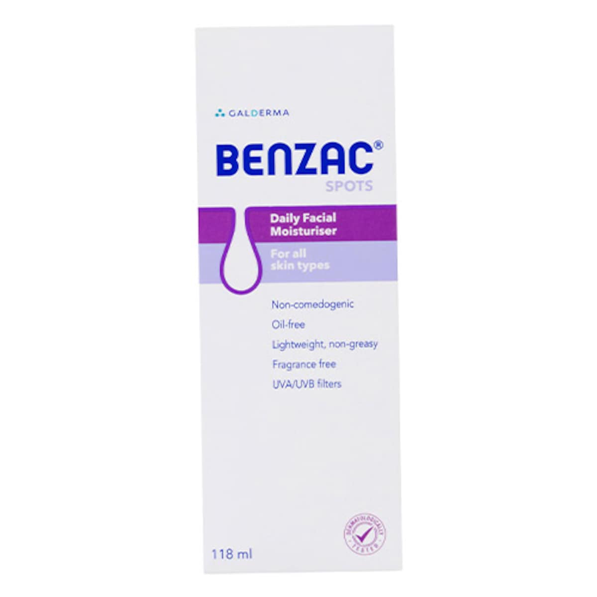 Benzac Daily Facial Moisturiser 118Ml