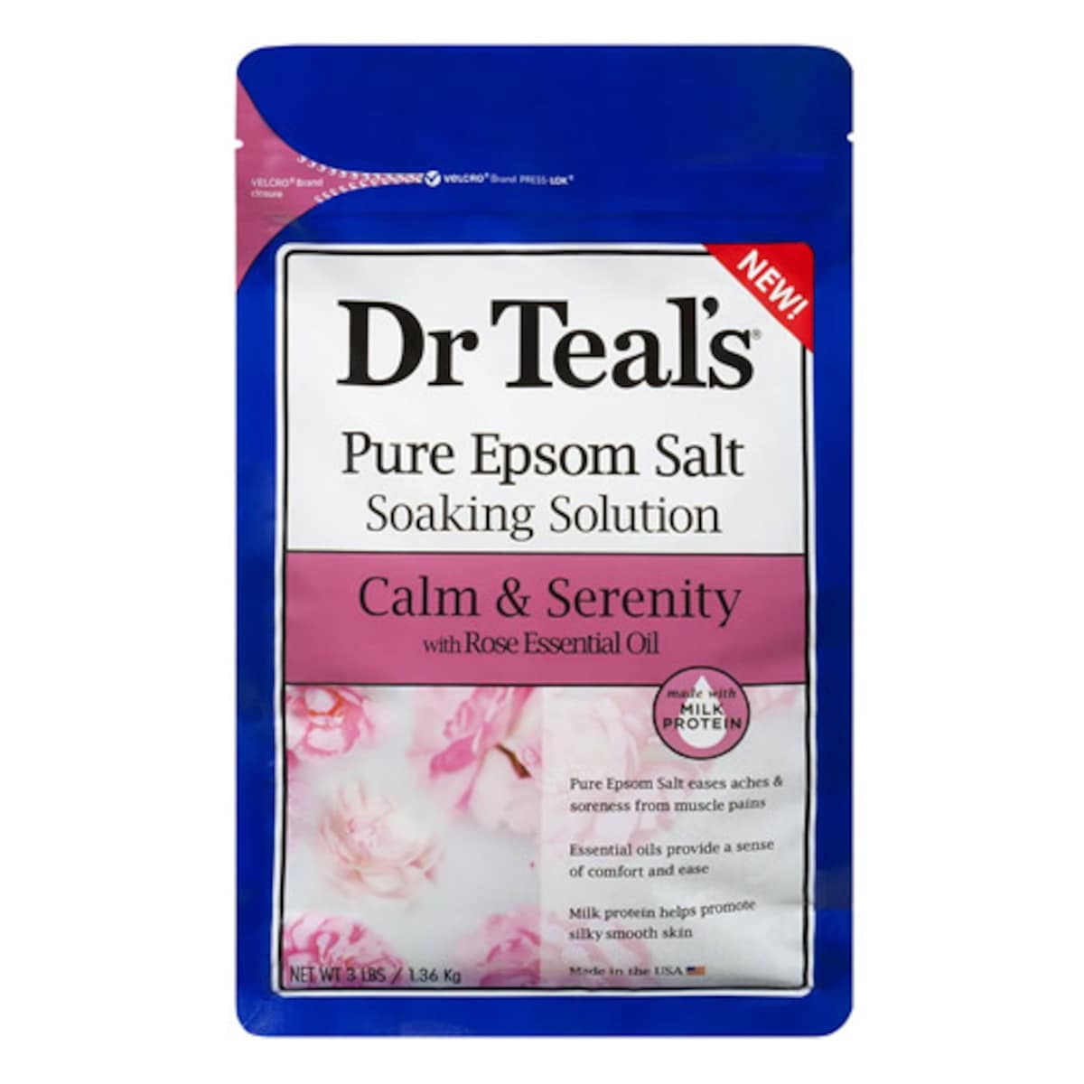 Dr Teals Epsom Salt Rose Oil 1.36Kg