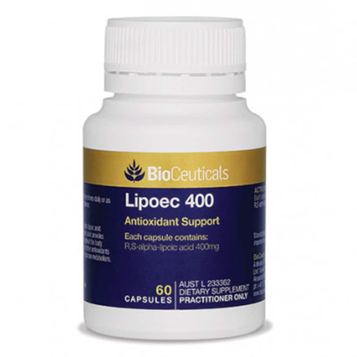 Bioceuticals Lipoec 400 60 Capsules