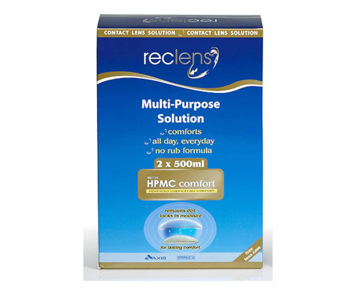 Reclens Multi-Purpose Solution 2 X 500Ml With Lens Case