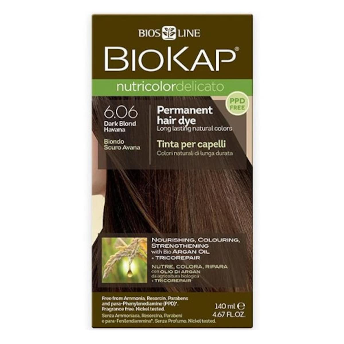 Biokap Nutricolor Delicato 6.06 Dark Blonde Havana 140Ml