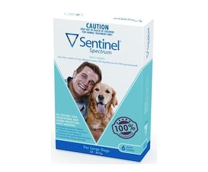 Sentinel Spectrum for Large Dogs 22-45kg Blue 6 Tasty Chews