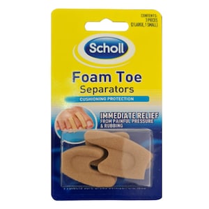 Scholl Foam Toe Separators 3 Assorted Pieces