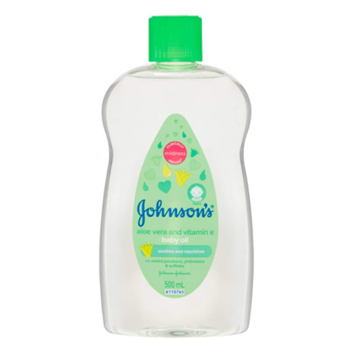 Johnsons Baby Oil Aloe Vera & Vitamin E 500Ml