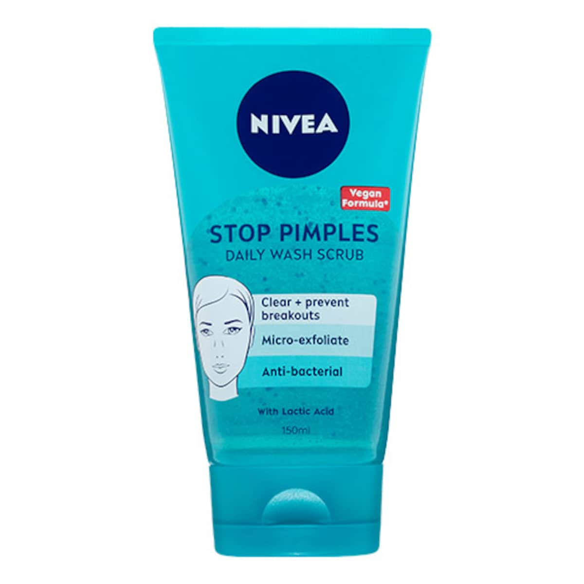 Nivea Stop Pimples Daily Wash Scrub 150Ml