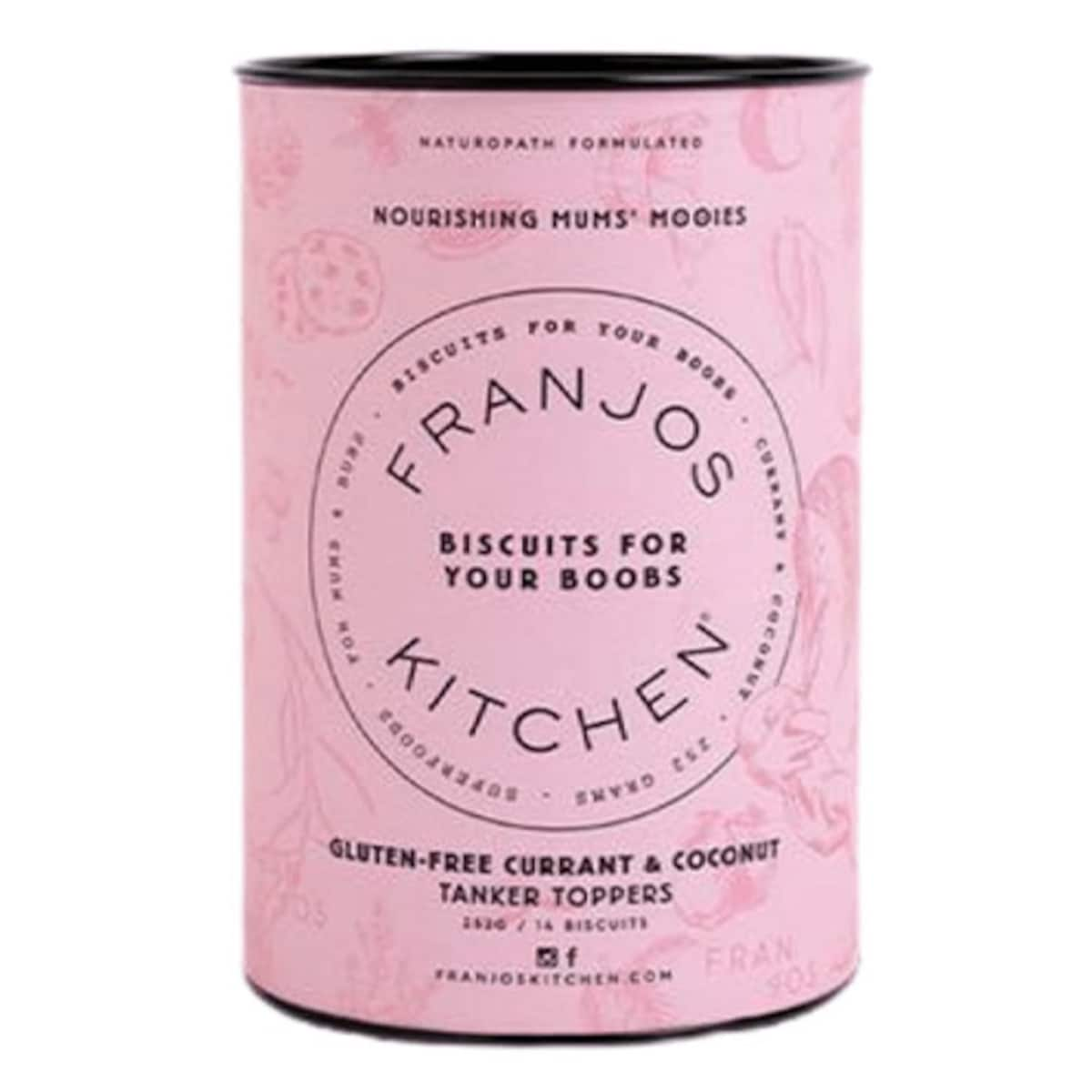 Franjos Kitchen Gluten Free Currant & Coconut Lactation Biscuits 250G