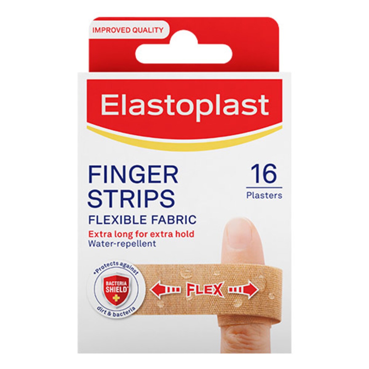 Elastoplast Finger Strips Flexible Fabric 16 Plasters