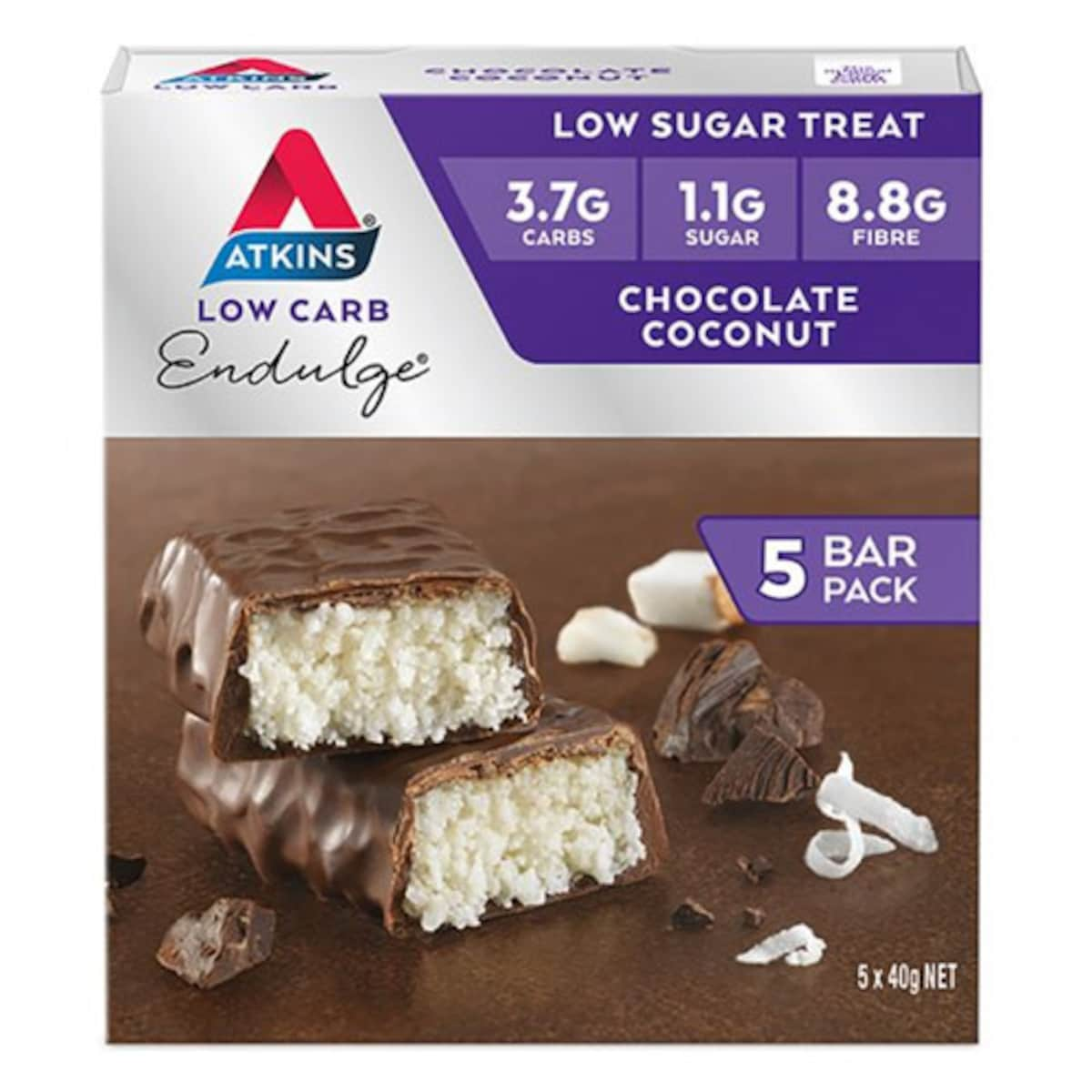 Atkins Endulge Chocolate Coconut Bars 5 Pack