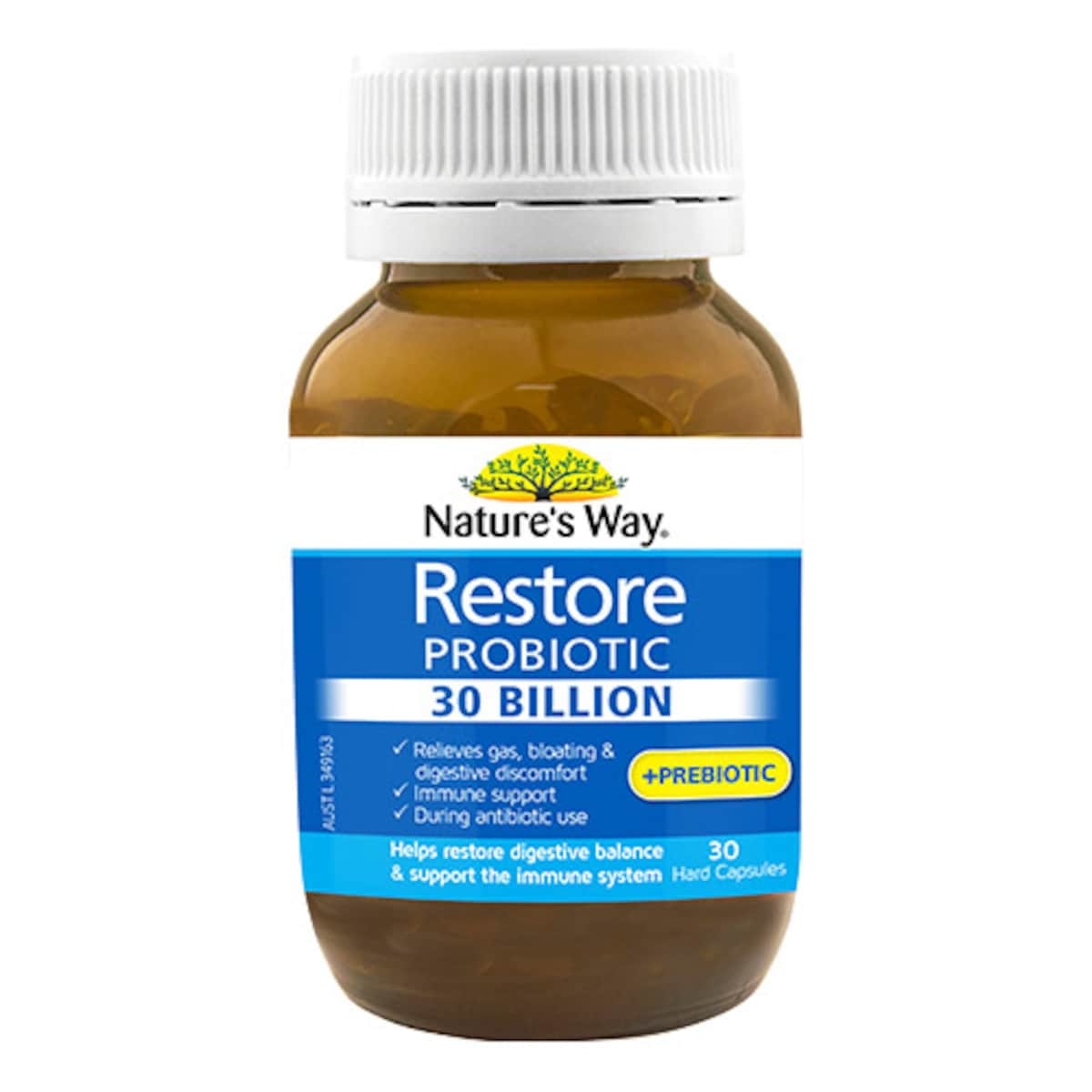 Natures Way Restore Probiotic 30 Billion 30 Capsules