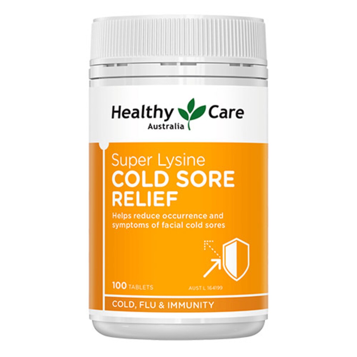 Healthy Care Super Lysine Cold Sore Relief 100 Tablets