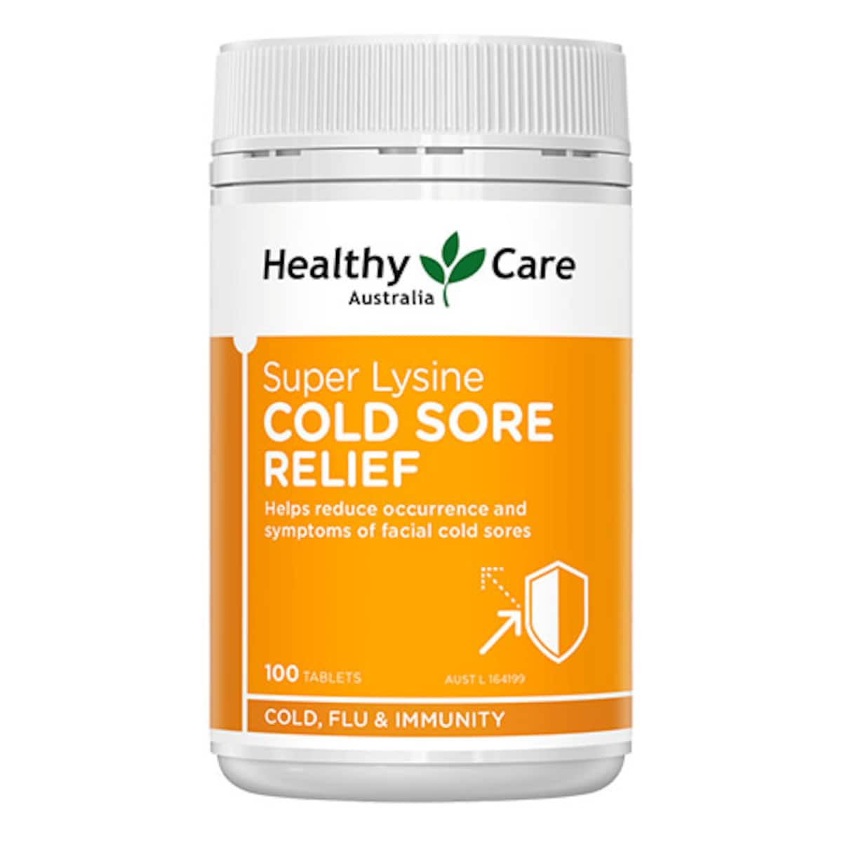 Healthy Care Super Lysine Cold Sore Relief 100 Tablets