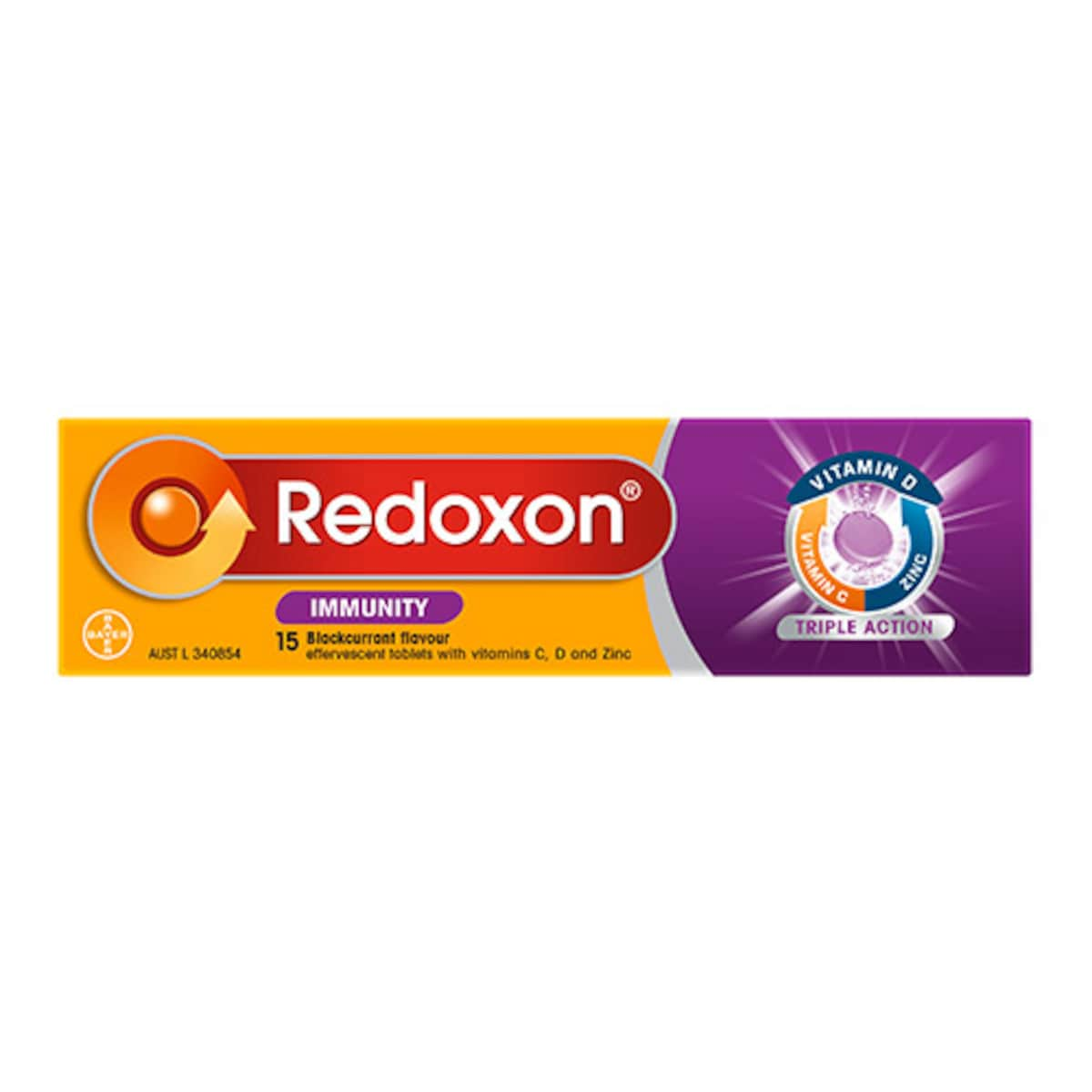 Redoxon Immunity Blackcurrant 15 Effervescent Tablets