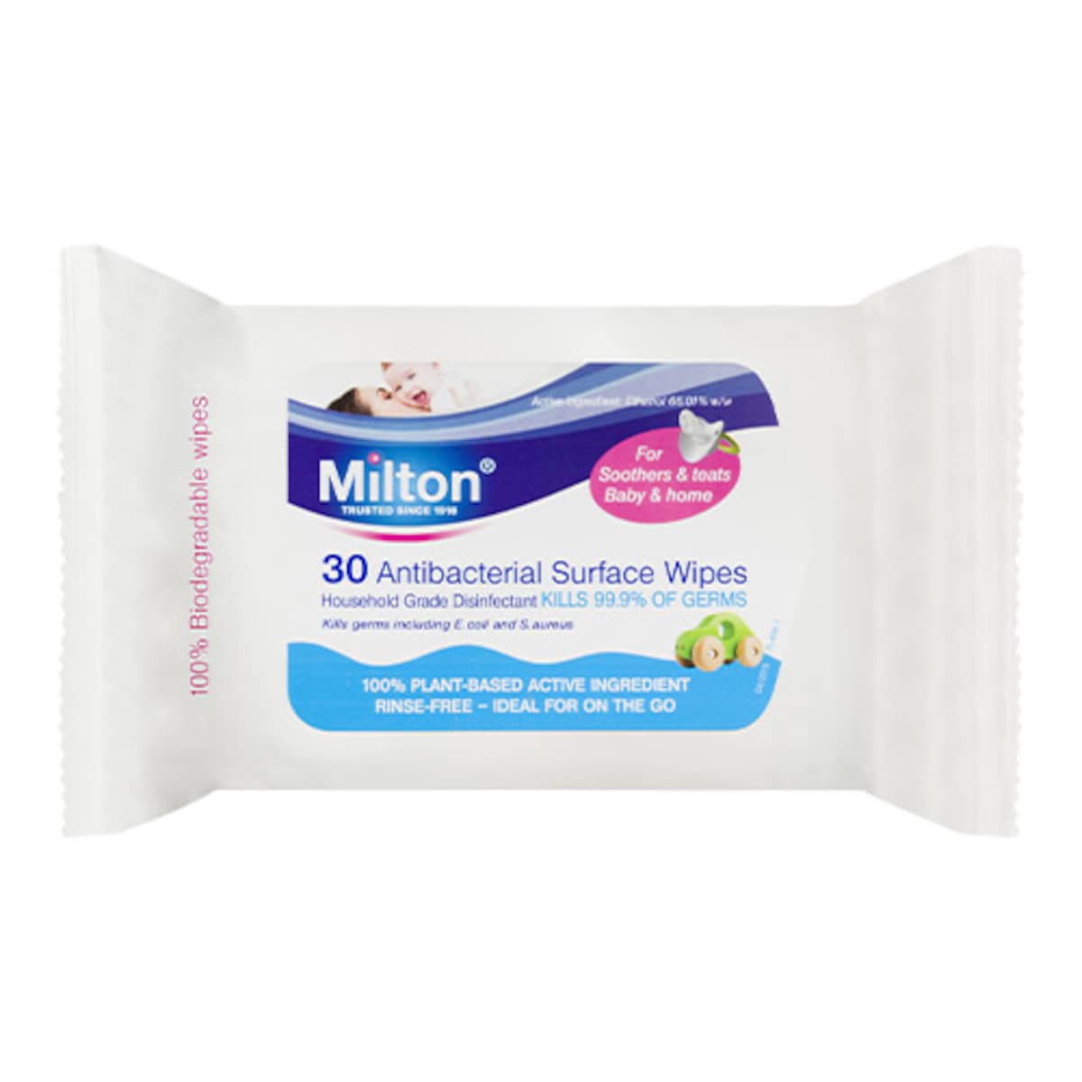 Milton Antibacterial Surface Wipes 30 Pack