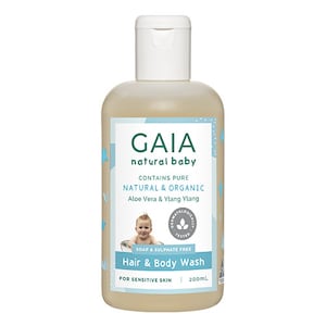 Gaia Natural Baby Hair & Body Wash 200Ml