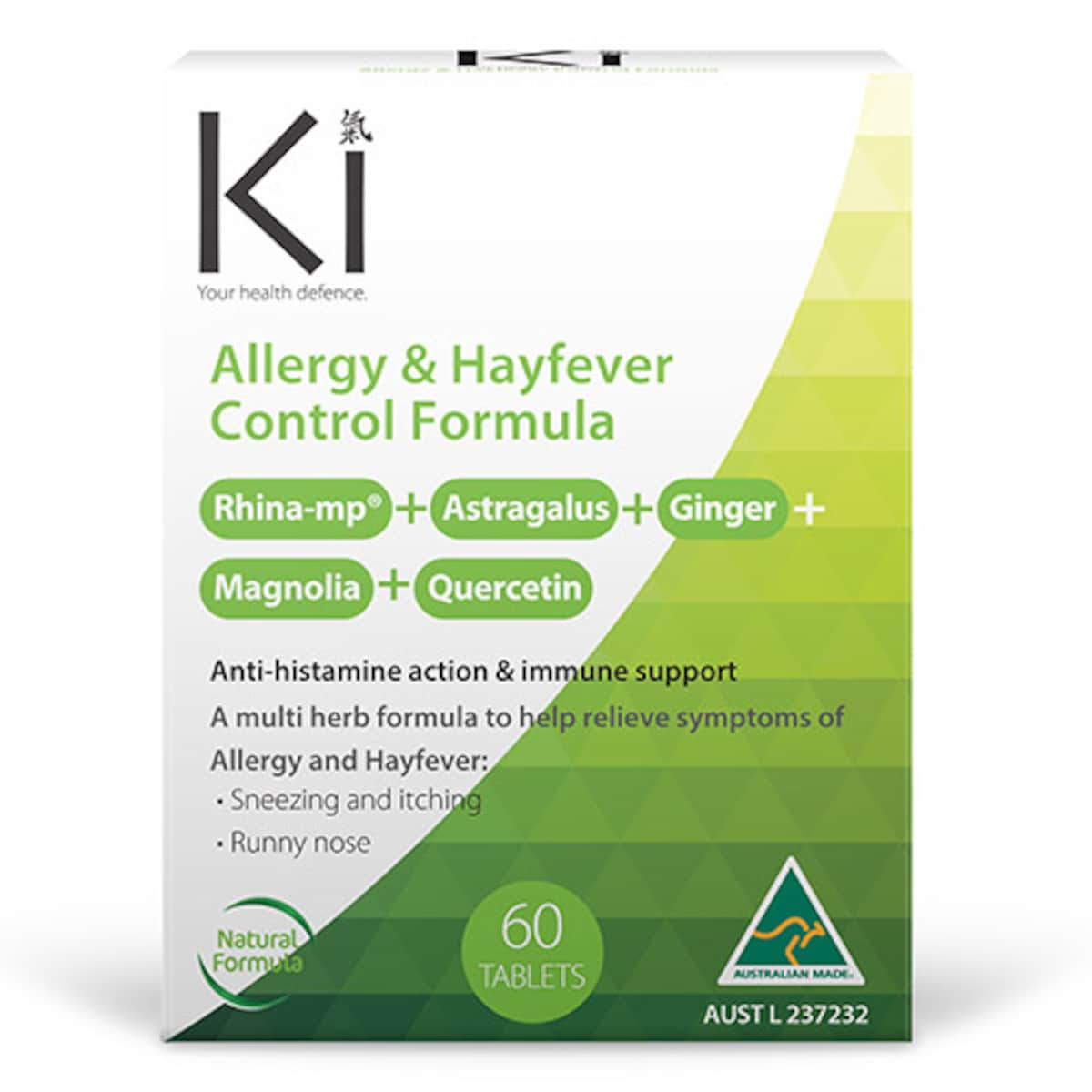 Ki Allergy & Hayfever Control Formula 60 Tablets