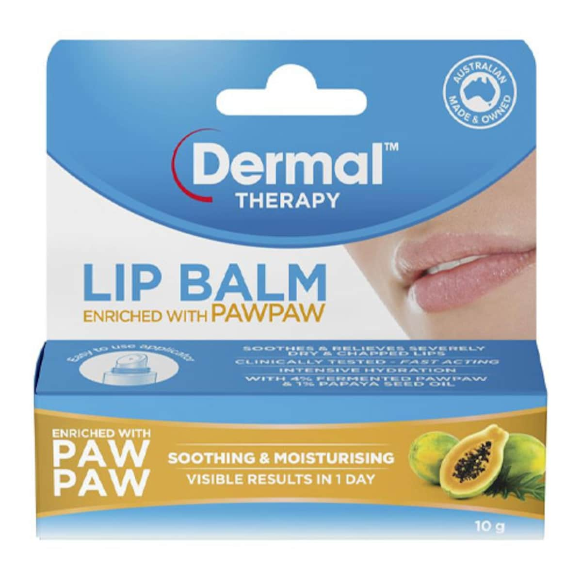 Dermal Therapy Lip Balm Paw Paw 10g