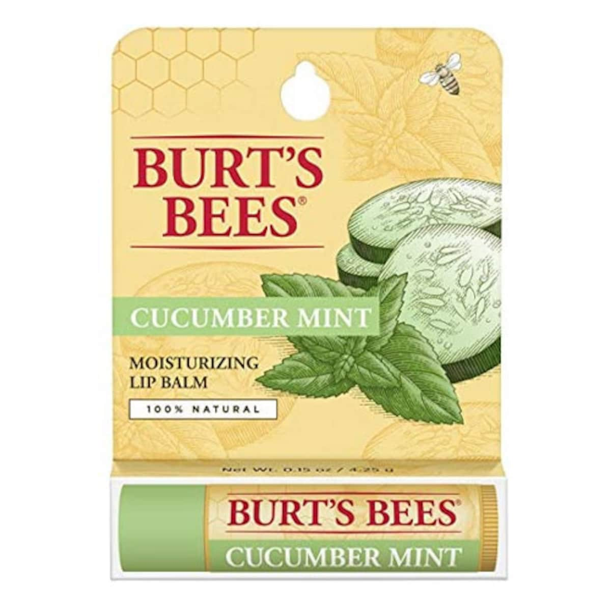 Burts Bees Cucumber & Mint Lip Balm 4.25G