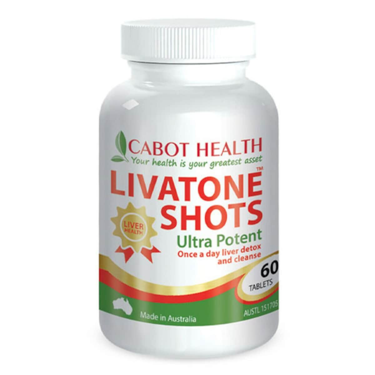 Cabot Health Livatone Shots 60 Tablets