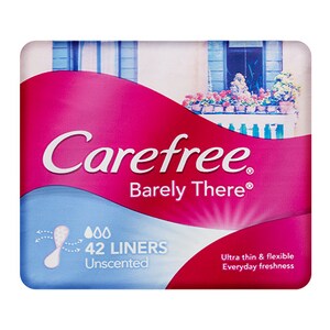 Carefree Barely There Liners Unscented 42 Pack