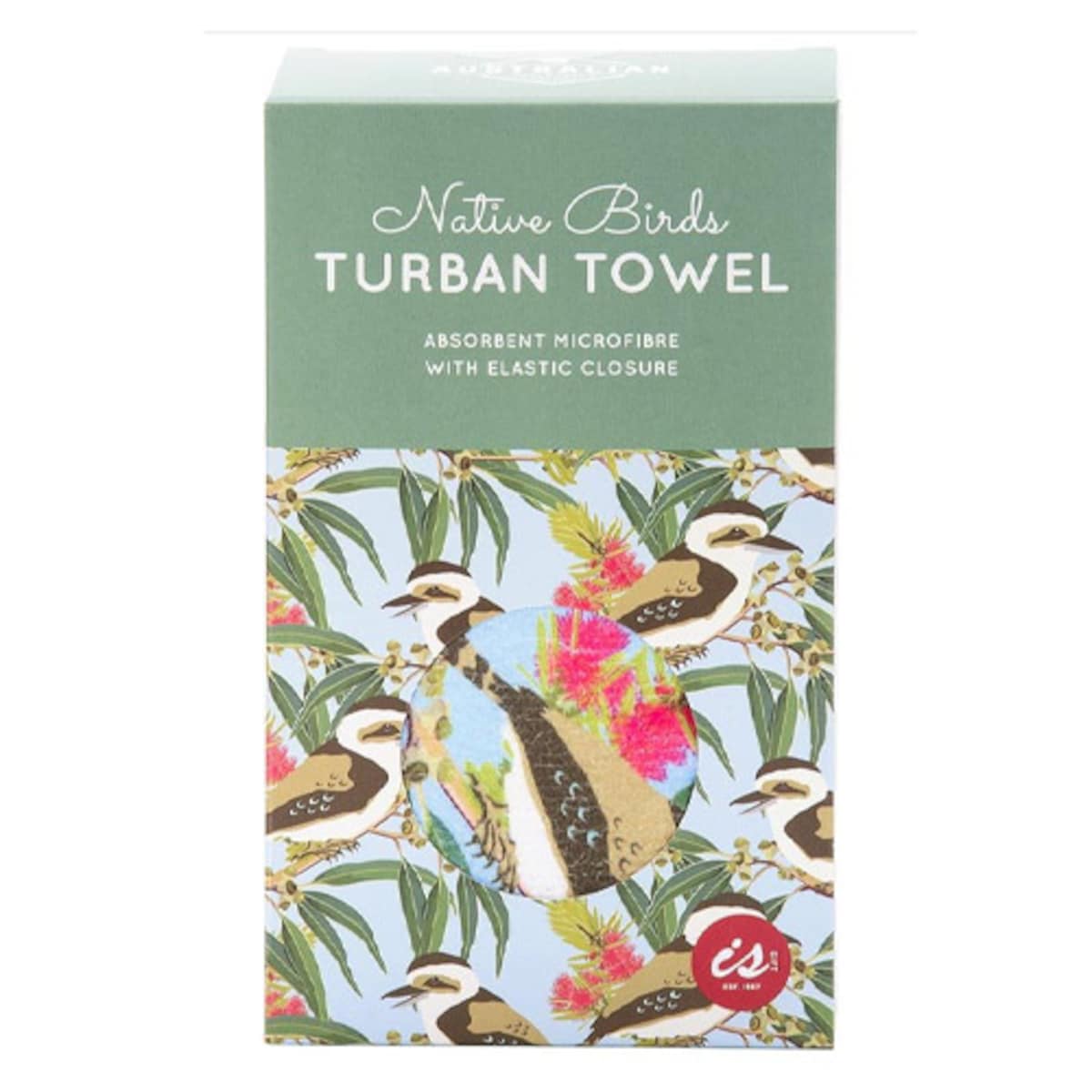 Turban Hair Towel Assorted Birds Designs (Colour Selected At Random)