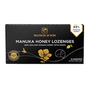 Watson & Son 400+ Manuka Honey With Lemon Lozenges 8 Pack